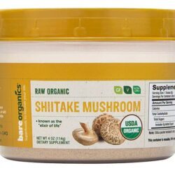 Pó de Cogumelo Shiitake Orgânico BareOrganics - 113g | Potencialize sua Saúde Naturalmente