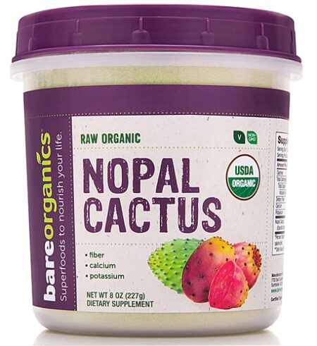 BareOrganics Nopal Cactus Powder -- 8 oz