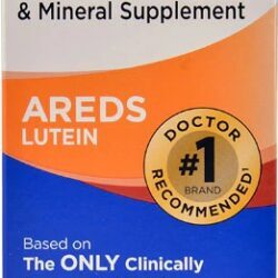 Bausch & Lomb PreserVision AREDS Luteína: Suplemento Vitamínico e Mineral para Saúde Ocular - 120 Cápsulas Gelatinosas