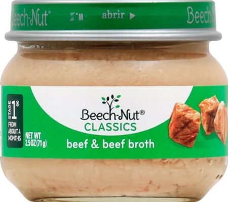 Beech-Nut Classics Jar Stage 2 Beef & Beef Broth -- 2.5 oz Each / Pack of 10