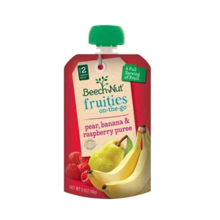 Beech-Nut Fruit On-The-Go Stage 2 Pear, Banana, Raspberry -- 3.5 oz Each / Pack of 12