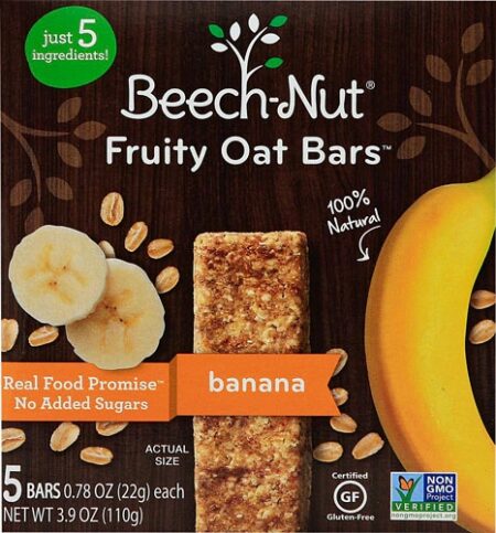 Beech-Nut Fruity Oat Bars Banana -- 5 Bars