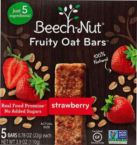 Beech-Nut Fruity Oat Bars Strawberry -- 5 Bars