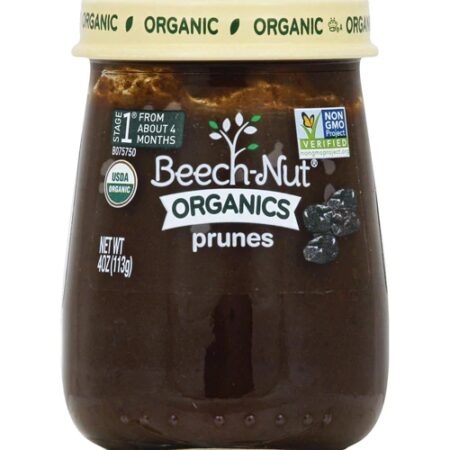 Beech-Nut Organic Stage 1 Prunes -- 4 oz Each / Pack of 10