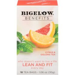 Chá Bigelow Benefits Citrus & Oolong - 18 Sachês (Aprox. 34g) - Energia e Bem-Estar
