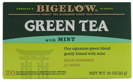 Bigelow Tea Green Tea Mint -- 20 Tea Bags