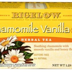 Chá de Camomila Bigelow Vanilla & Honey Sem Cafeína - 20 Sachês (Aprox. 40g)