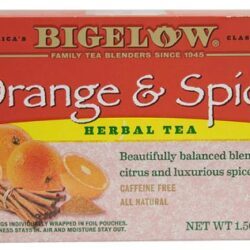 Chá Bigelow Laranja e Especiarias Sem Cafeína - 20 Sachês (40g) - Bem-Estar Natural