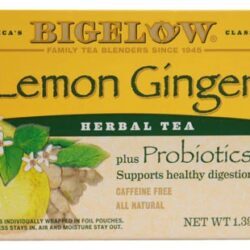 Chá Bigelow Herbal Probiótico Limão Gengibre - 18 Saquinhos (Aprox. 37.8g)