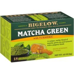 Chá Verde Matcha com Cúrcuma Bigelow Tea - 18 Sachês (Aprox. 30g)