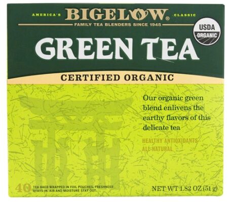 Bigelow Tea Organic Green Tea -- 40 Tea Bags