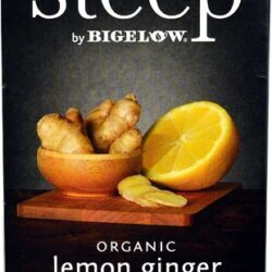 Bigelow Steep Chá Orgânico Sem Cafeína Limão Gengibre 20 Sachês - 30g