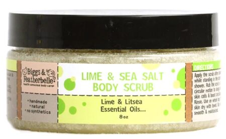 Biggs & Featherbelle Body Scrub Lime and Sea Salt -- 8 oz