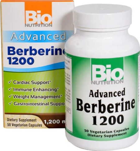 Bio Nutrition Advanced Berberine 1200 -- 50 Vegetarian Capsules