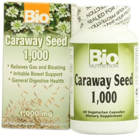 Bio Nutrition Caraway Seed 1 000 mg -- 1000 mg - 60 Vegetarian Capsules