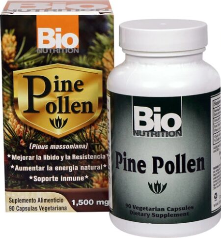 Bio Nutrition Pine Pollen -- 1500 mg - 90 Vegetarian Capsules