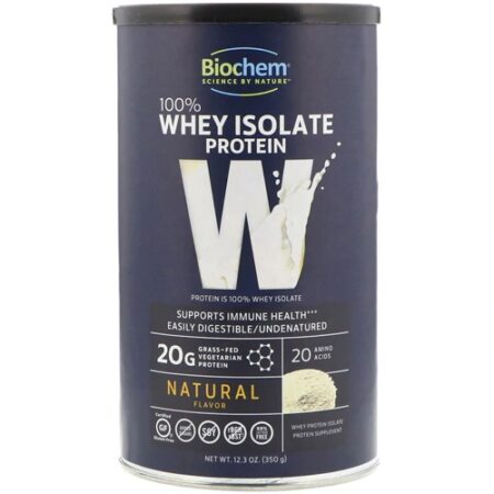 Biochem Sports Whey Isolate Powder Natural -- 12.3 oz