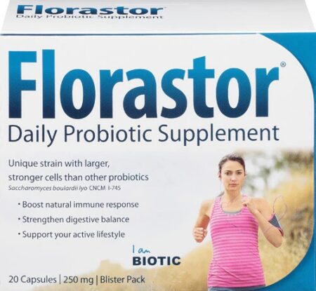 Biocodex Florastor Daily Probiotic -- 20 Capsules