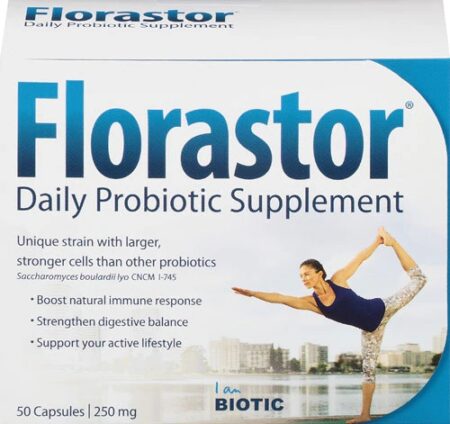 Biocodex Florastor® Daily Probiotic Supplement -- 250 mg - 50 Vegetable Capsules