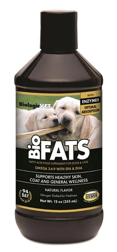BiologicVET BioFats - Suplemento de Ácidos Graxos Naturais para Cães e Gatos - 340g