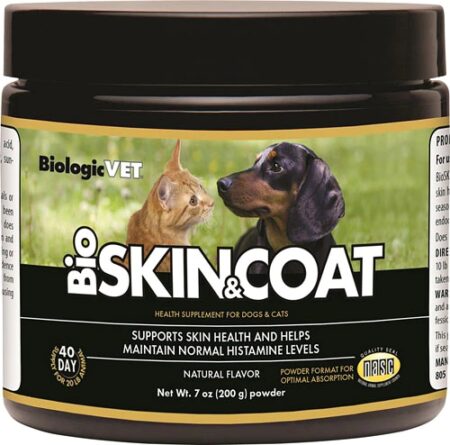 BiologicVET BioSkin & Coat Health Supplement for Dogs & Cats Natural -- 7 oz