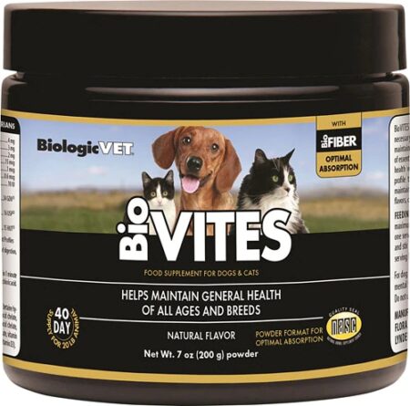 BiologicVET BioVites Food Supplement for Dogs & Cats Natural -- 7 oz