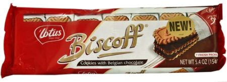 Biscoff Cookies with Belgian Chocolate -- 5.4 oz