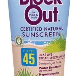 Protetor Solar Natural Block Island BlockOut™ 45 FPS - 89ml (3 fl oz) - Proteção Essencial para sua Pele