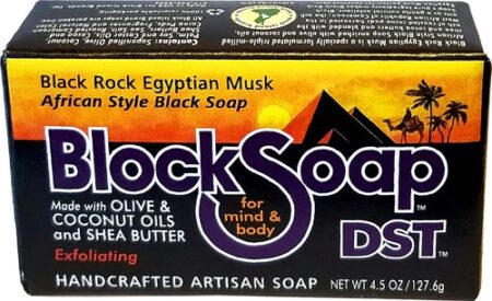 Block Soap Bar Black Rock Egyptian Musk -- 4.5 oz