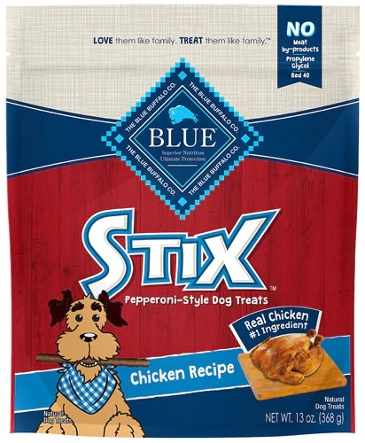 Petisco Blue Buffalo Blue Stix Sabor Pepperoni para Cães - Frango 368g