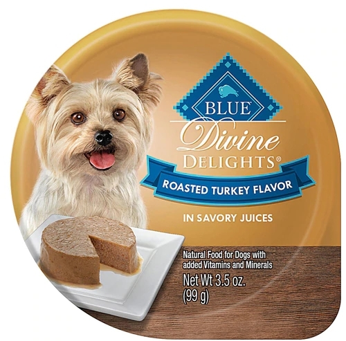 Blue Buffalo Divine Delights Frango Assado para Cães Pequenos - 12 Pacotes de 100g Cada