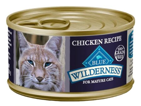 Blue Buffalo Wilderness For Mature Cats Chicken Recipe -- 3 oz Each / Pack of 24