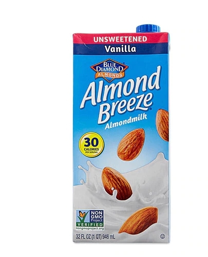 Leite de Amêndoa Blue Diamond Almond Breeze Baunilha Sem Açúcar 946ml - Leveza e Sabor Delicioso
