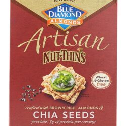 Blue Diamond Artisan Nut-Thins® Cracker Snacks Sementes de Chia - 120g