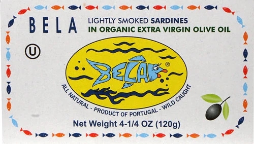 Sardinha Blue Galleon Levemente Defumada em Azeite Orgânico Extra Virgem - 120g