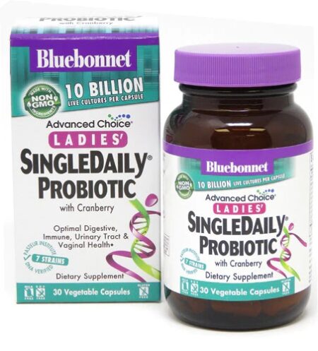 Bluebonnet Nutrition Advanced Choice® Ladies' SingleDaily® Probiotic -- 10 billion CFU - 30 Vegetable Capsules