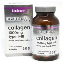Bluebonnet Nutrition Beautiful Ally™ Colágeno 1000mg - 90 Caplets: Pele Radiante e Articulações Fortes