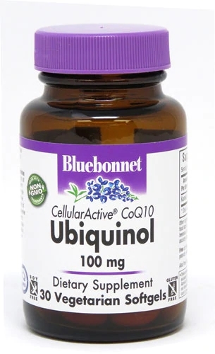 Bluebonnet Nutrition CellularActive® Ubiquinol CoQ10 100mg - 30 Cápsulas Vegetarianas Softgel