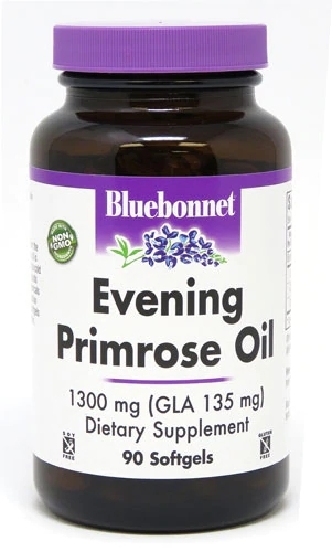 Bluebonnet Nutrition Óleo de Prímula 1300 mg - 90 Cápsulas Gelatinosas - Saúde da Pele e Bem-Estar