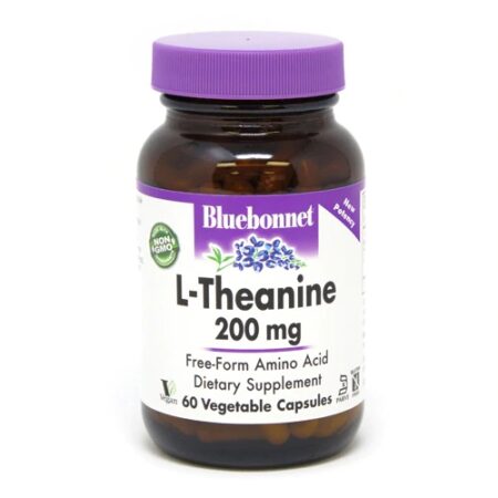 Bluebonnet Nutrition L-Theanine -- 200 mg - 60 Vegetable Capsules