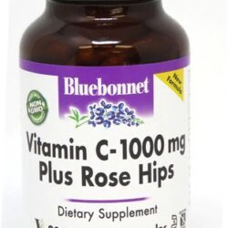 Bluebonnet Nutrition Vitamina C-1000 mg com Rose Hips - 90 Cápsulas Vegetais