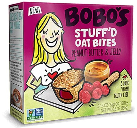 BoBo's Oat Bars Oat Bites Peanut Butter & Jelly -- 5 Bites