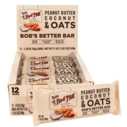 Barra Energética Bob's Red Mill Peanut Butter Coconut & Oats - 12 Barras (Aprox. 510g)