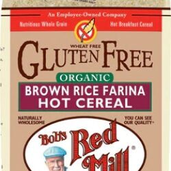 Bob's Red Mill Farinha de Arroz Integral Orgânico para Mingau - 737g | Café da Manhã Saudável