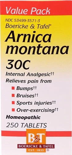 Boericke & Tafel Arnica Montana 30C - 250 Comprimidos: Alívio Natural para Dores Musculares e Articulares