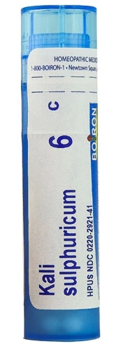 Boiron Kali Sulphuricum 6C - 80 Pellets: Alívio Homeopático para Bem-Estar Respiratório e Cutâneo no Brasil