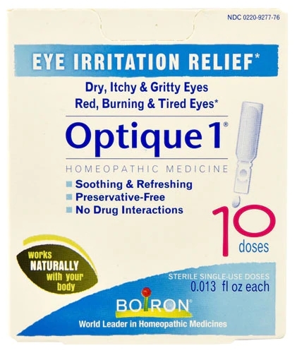 Boiron Optique 1® Alívio Irritação Ocular 10 Doses: Conforto e Bem-Estar para Seus Olhos