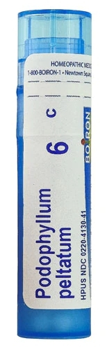 Boiron Podophyllum Peltatum 6C - 80 Pellets Homeopáticos para Bem-Estar Digestivo