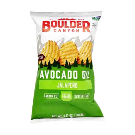 Boulder Canyon Canyon Cut Avocado Oil Chips Jalapeno -- 5.25 oz