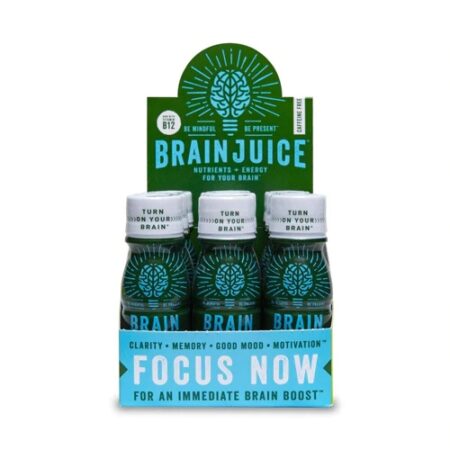 Brain Juice Liquid Nutritional Supplement Caffeine Free -- 2.5 fl oz Each / Pack of 12